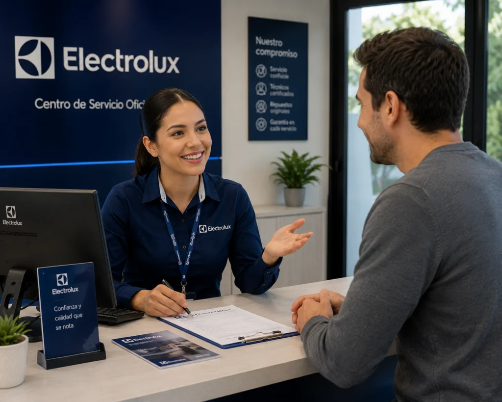 Técnico Electrolux atendiendo hornos y plantillas electrolux en Chile