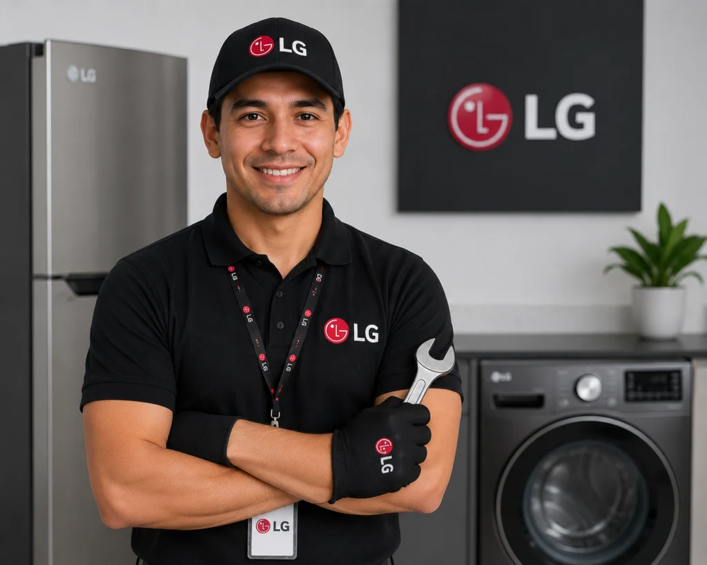Técnico LG atendiendo lavadoras lg en Chile