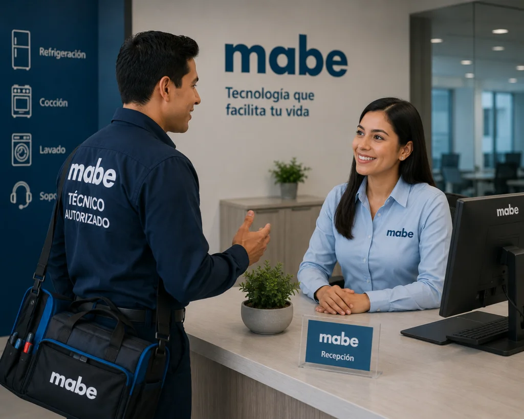 Equipo de atención y técnicos certificados Mabe en Chile